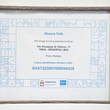 Apartamento Dimora Fefe Monopoli Exterior foto